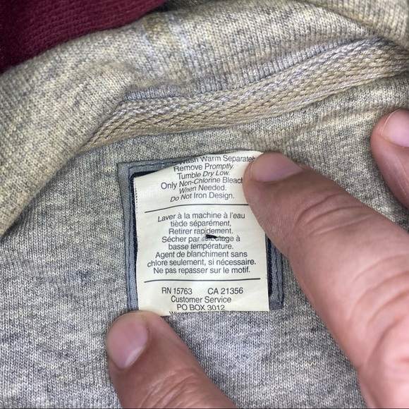 Burgundy champion hoodie size Large men - Picture 7 of 12